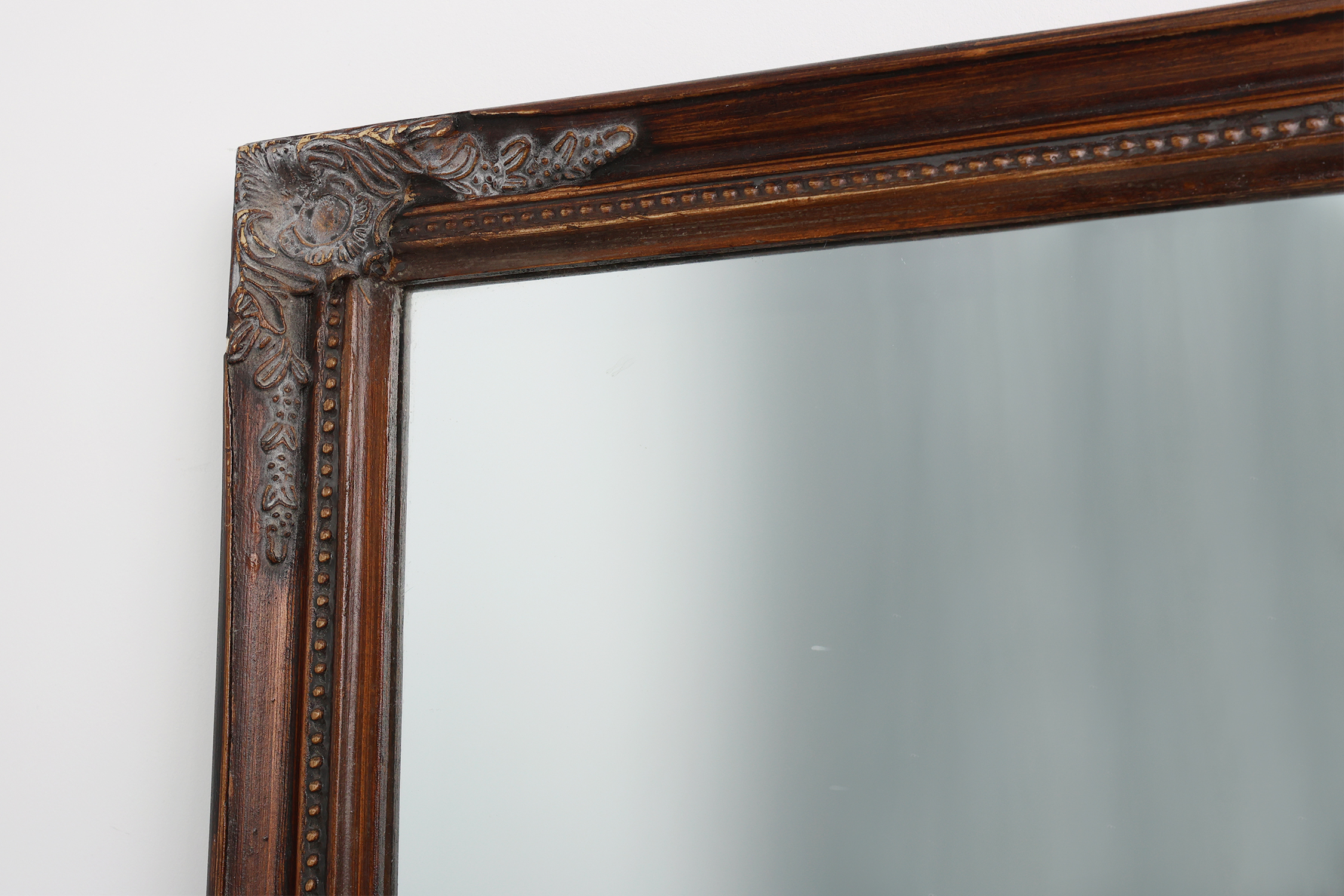 Antique Facet-Cut Mirror in Carved Wood, France 1850sthumbnail
